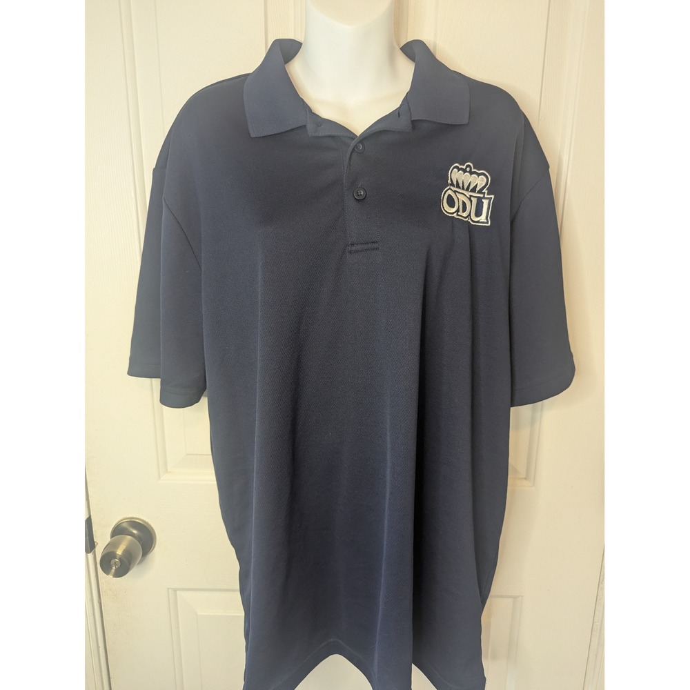 Sport-Tek ODU Monarchs Polo Shirt Mens XL Navy Blue Old Dominion University Mesh